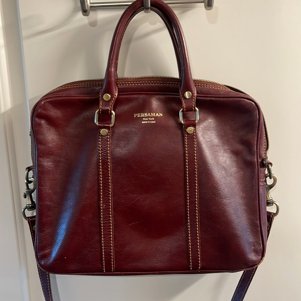 Persaman New York leather briefcase